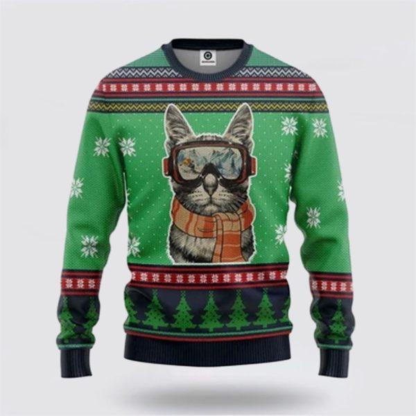 Cat Ugly Christmas Sweater – Cat Lover Christmas Sweater