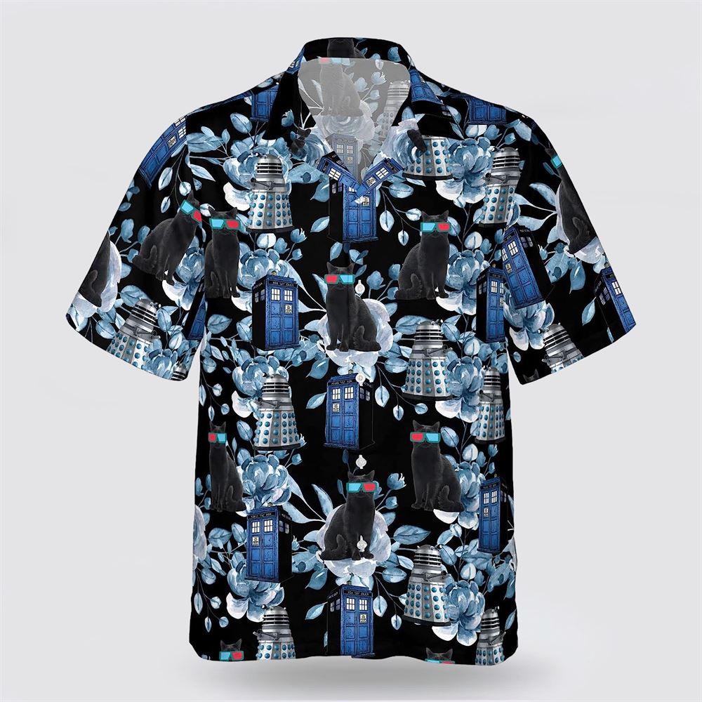 Cat Wearing Glasses Color Pattern Hawaiin Shirt – Gifts For Pet Lover