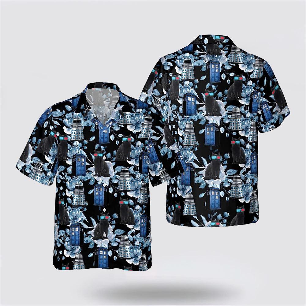 Cat Wearing Glasses Color Pattern Hawaiin Shirt – Gifts For Pet Lover