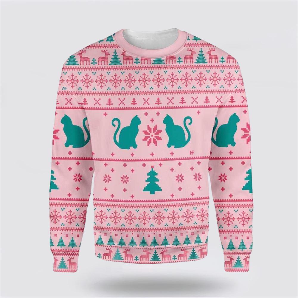 Cats Love Christmas Ugly Christmas Sweater – Cat Lover Christmas Sweater
