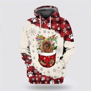 Cavalier King Charles Spaniel In Snow Pocket…