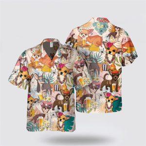 Chihuahua Dog With Beer Tropic Pattern Hawaiian Shirt Gift For Dog Lover 3 pnyqay.jpg
