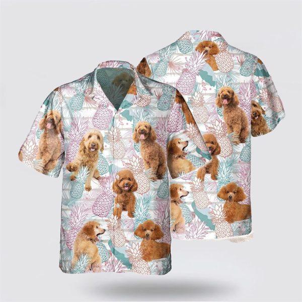 Chocolate Poodle Pineapple Pattern Hawaiian Shirt – Gift For Dog Lover