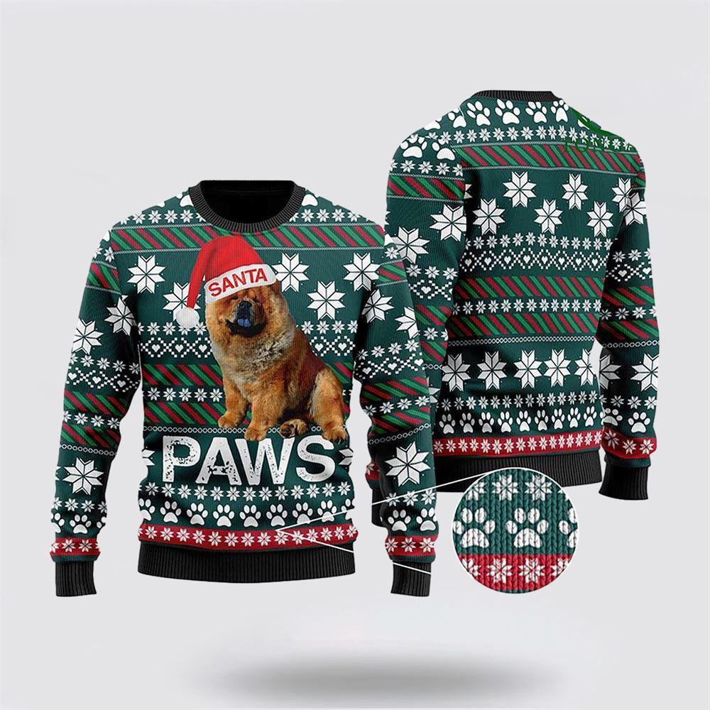 Chow Chow Santa Printed Christmas Ugly Sweater – Pet Lover Christmas Sweater Chow Chow Santa Printed Christmas Ugly Sweater – Pet Lover Christmas Sweater