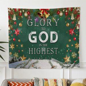 Christian Christmas Wall Art Glory To God…