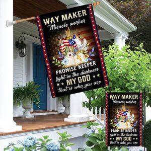 Christian Cross American Flag Way Maker Miracle Worker My God That Is Who You Are Flag Christian Flag Outdoor Decoration 4 jwksxy.jpg