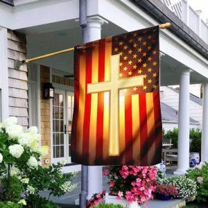 Christian Cross American US Flag – Christian…