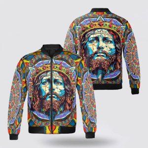 Christian Jesus Christ Bomber Jacket For Men…