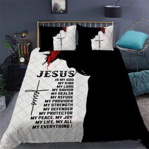 Christian Jesus Quilt Bedding Set – Christian Gift For Believers