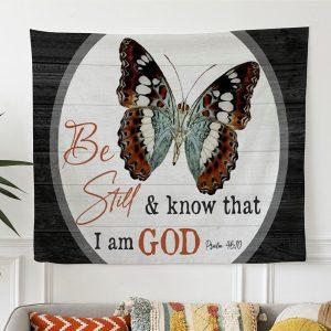 Christian Tapestry Wall Art Be Still And…