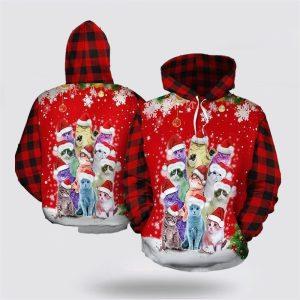 Christmas Cat 3D All Over Print Hoodie…