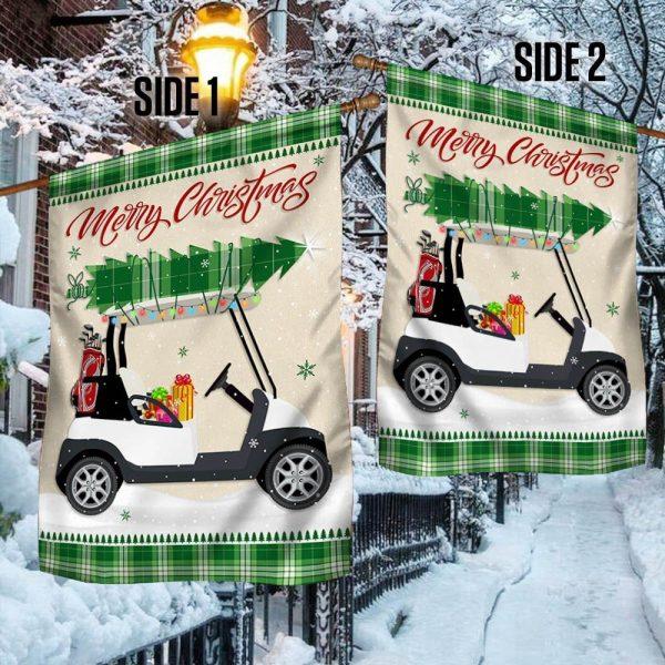 Christmas Golf Cart Flag HohoHole – Christmas Flag Outdoor Decoration