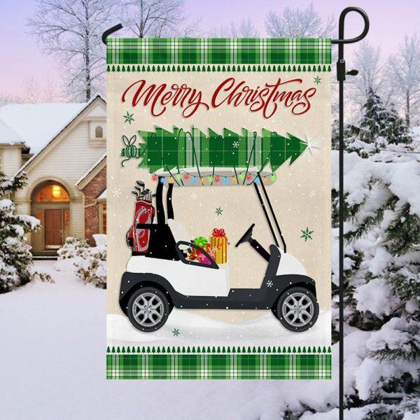 Christmas Golf Cart Flag HohoHole – Christmas Flag Outdoor Decoration