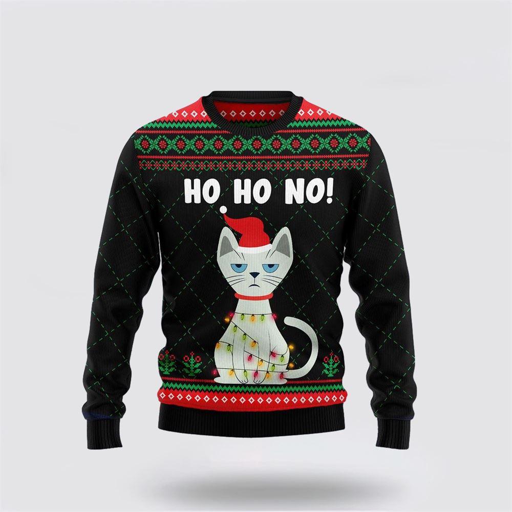 Christmas Is Better With Cat Ugly Christmas Sweater – Cat Lover Christmas Sweater