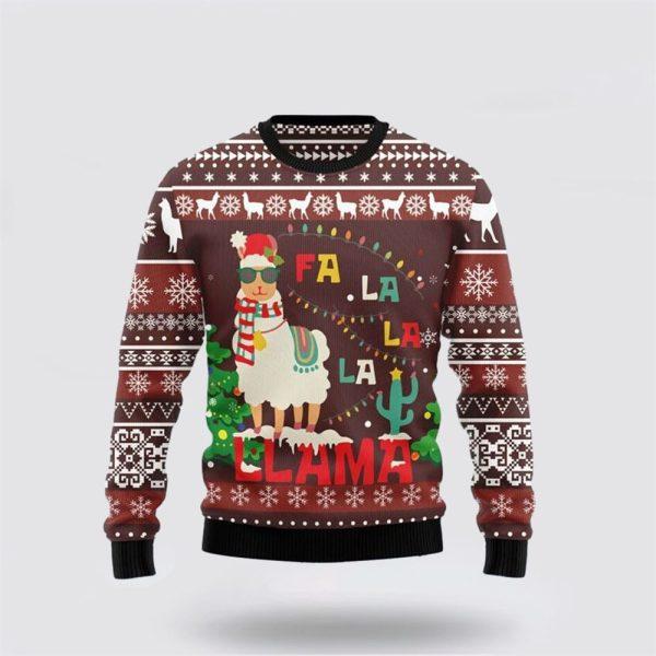Christmas Llama Falalala Ugly Sweater – Sweater Gifts For Pet Lover