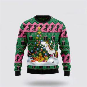 Christmas Tree Unicorn Ugly Christmas Sweater –…