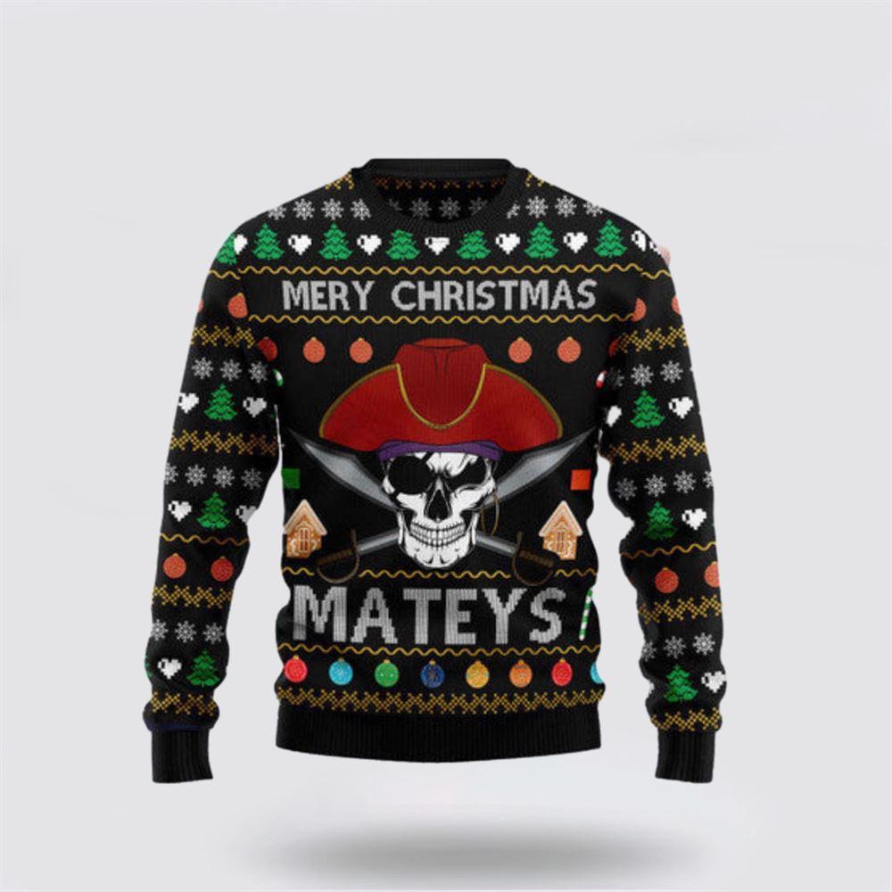 Citybarks Pirate Skull Ugly Christmas Sweater – Christmas Gifts For Frends