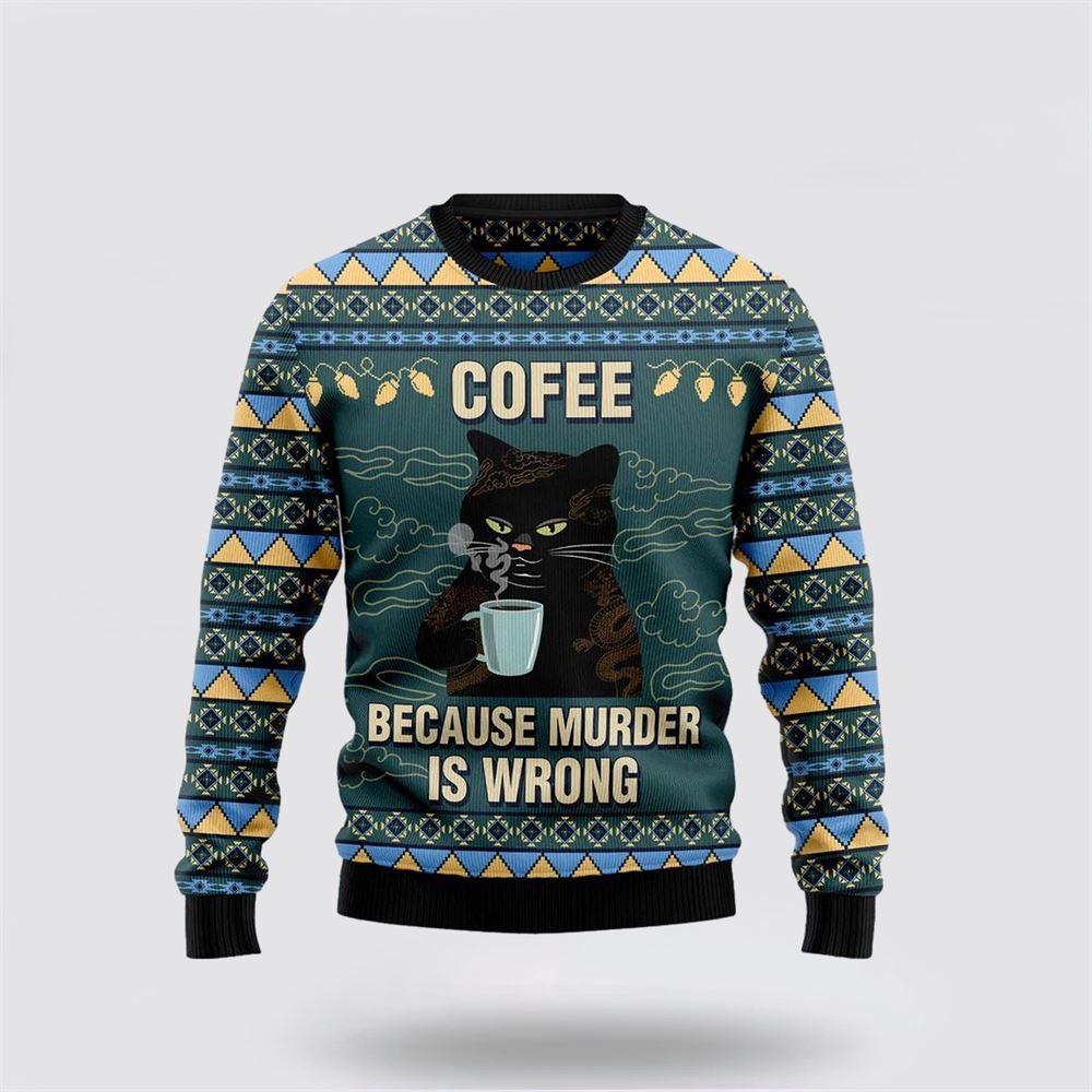 Coffee Cat Ugly Christmas Sweater – Cat Lover Christmas Sweater Coffee Cat Ugly Christmas Sweater – Cat Lover Christmas Sweater