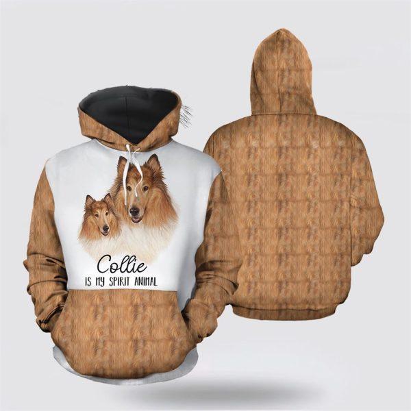Collie My Spirit Animal Christmas All Over Print 3D Hoodie – Pet Lover Christmas Hoodie