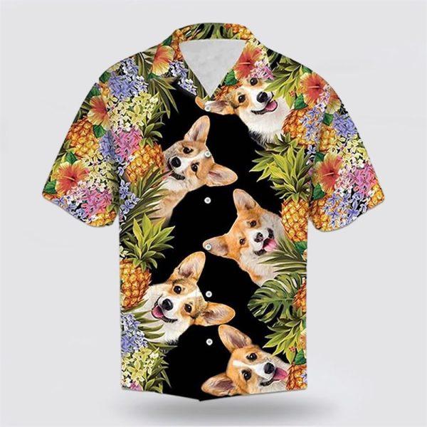 Corgi Is So Cute With Face Funny Hawaiin Shirt – Gift For Pet Lover