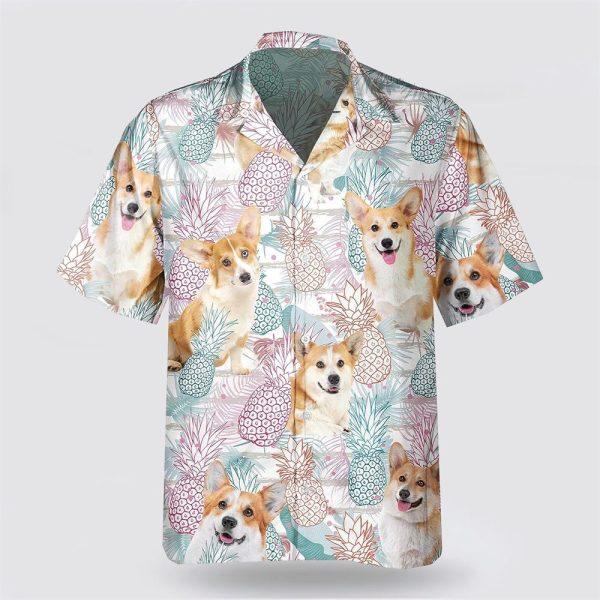 Corgi Pineapple Pattern Hawaiian Shirt – Gift For Dog Lover