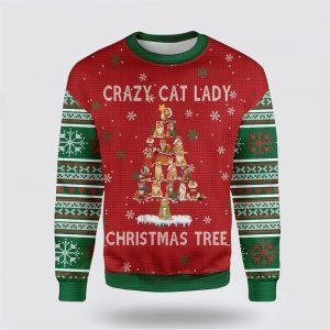 Crazy Cat Lady Christmas Tree Ugly Christmas…