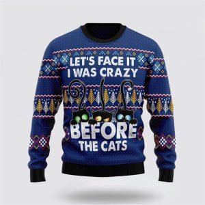Crazy Cat Ugly Christmas Sweater – Cat…