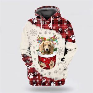 Cream Long haiRed Dachshund In Snow Pocket…