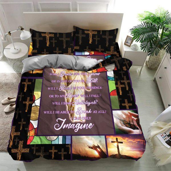Cross and Butterfly Christian Quilt Bedding Set – Christian Gift For Believers