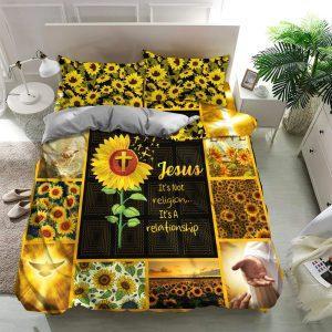 Cross and Sunflower Christian Quilt Bedding Set Christian Gift For Believers 2 mxe1h0.jpg