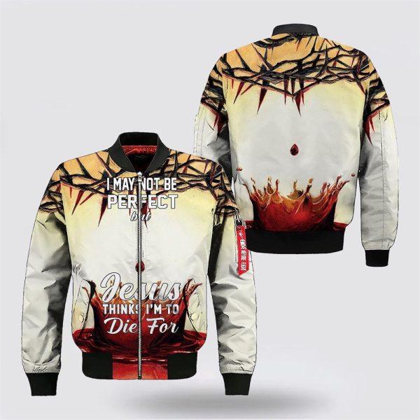 Crown Of Thorns Blood Bomber Jacket – Gifts For Jesus Lovers