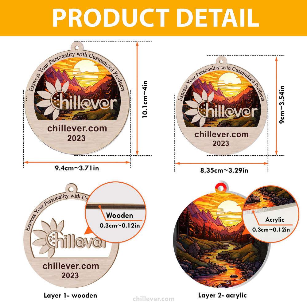 Custom German Shepherd Pine Tree Christmas Suncatcher Ornament – Custom Christmas Ornaments Gift For Dog Lover