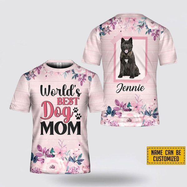 Custom Name Akita World’s Best Dog Mom – Gifts For Pet Lovers
