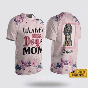 Custom Name Cavalier King Charles Spaniel World’s Best Dog Mom – Gifts For Pet Lovers