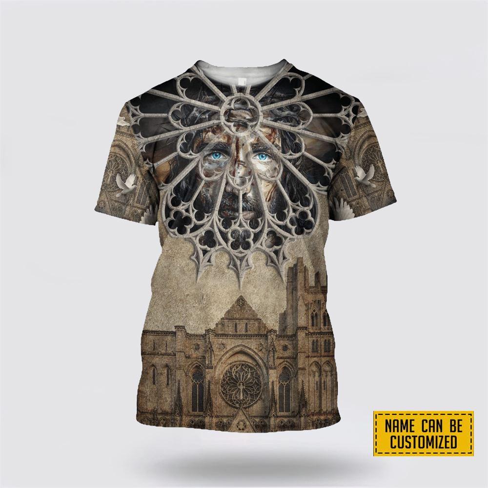 Custom Name Christian Architecture God All Over Print 3D T Shirt – Gifts For Christians Custom Name Christian Architecture God All Over Print 3D T Shirt – Gifts For Christians