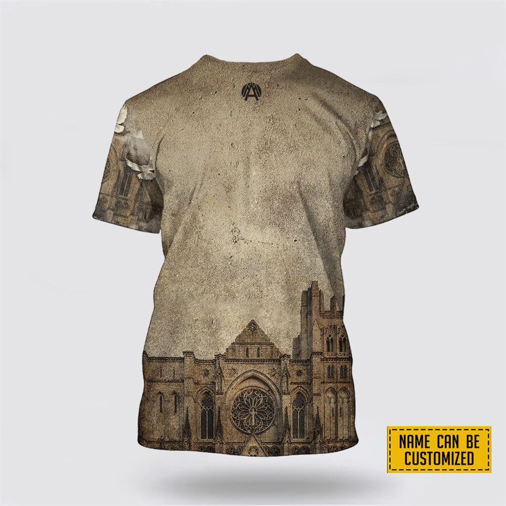 Custom Name Christian Architecture God All Over Print 3D T Shirt – Gifts For Christians Custom Name Christian Architecture God All Over Print 3D T Shirt – Gifts For Christians