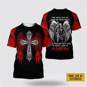 Custom Name Cross With Wing Jesus All…