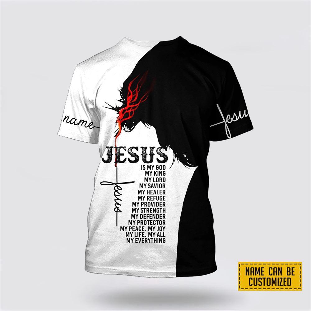 Custom Name Easter Jesus Jesus All Over Print 3D T Shirt – Gifts For Christians Custom Name Easter Jesus Jesus All Over Print 3D T Shirt – Gifts For Christians