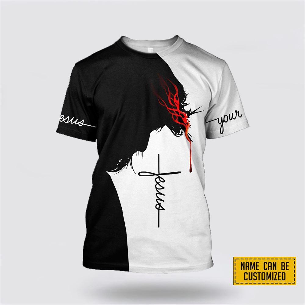 Custom Name Easter Jesus Jesus All Over Print 3D T Shirt – Gifts For Christians Custom Name Easter Jesus Jesus All Over Print 3D T Shirt – Gifts For Christians