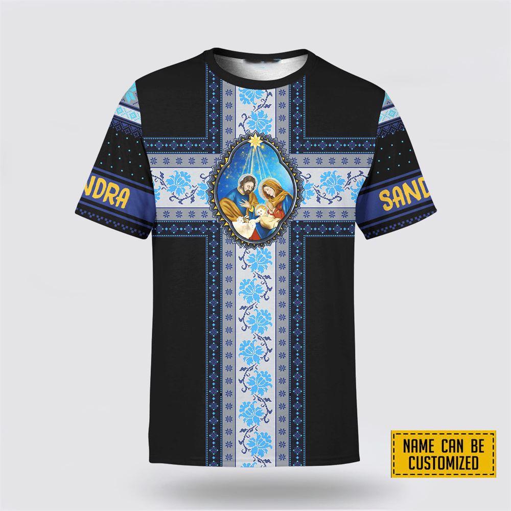 Custom Name Glory To God In The Highest All Over Print 3D T Shirt – Gifts For Christians