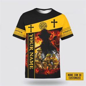 Custom Name God Bless Our Firefighter One…