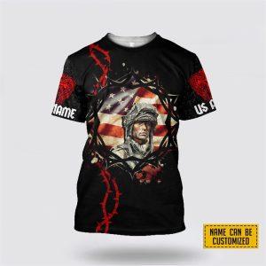 Custom Name God Bless US Army Independence…