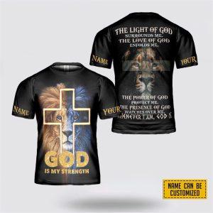 Custom Name God Is My Strength All…