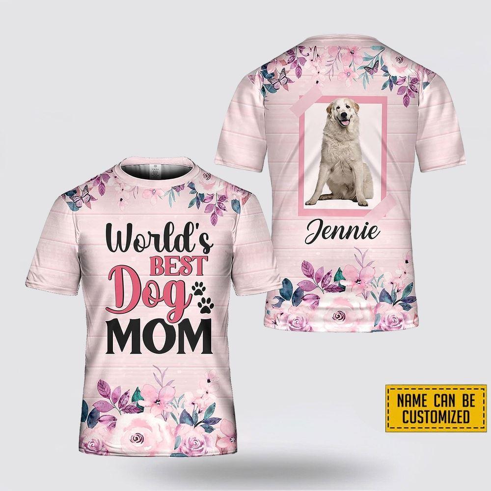 Custom Name Great Pyrenees World’s Best Dog Mom – Gifts For Pet Lovers