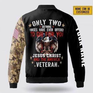 Custom Name Jesus Christ And The American Veteran Bomber Jacket Gifts For Jesus Lovers 3 vzhxz8.jpg