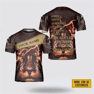 Custom Name Jesus Lion Face All Over…