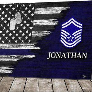 Custom Name Rank US Air Force Military Soldier Prints American Flag Air Force Canvas Wall Art Gift For Military Personnel 2 erj4jz.jpg