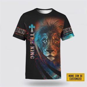 Custom Name The King Jesus Lion All…
