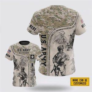Custom Name US Army Veteran All Over…