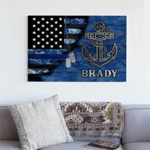 Custom Name US Navy Half Camouflage Flag Navy Canvas Wall Art Gift For Military Personnel 2 mhepof.jpg